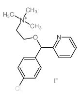 2-[(4-chlorophenyl)-pyridin-2-yl-methoxy]ethyl-trimethyl-azanium结构式