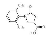 1-(2,6-二甲基-苯基)-5-氧代-吡咯烷-3-羧酸结构式