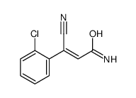 3-(2-Chlorophenyl)-3-cyanopropenamide结构式