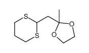 2-(1,3-dithian-2-ylmethyl)-2-methyl-1,3-dioxolane Structure