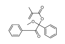 (1-methoxy-2-oxo-1,2-diphenylethyl) 2-methylprop-2-enoate Structure