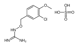 2-[(3-chloro-4-methoxyphenyl)methoxy]guanidine,sulfuric acid结构式