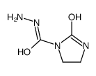 1-Imidazolidinecarboxylicacid,2-oxo-,hydrazide(9CI)结构式