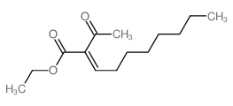 2-Decenoicacid, 2-acetyl-, ethyl ester Structure