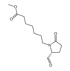 (R)-(-)-methyl 7-(5-formyl-2-oxo-1-pyrrolidine)heptanoate Structure