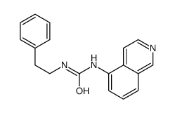 1-isoquinolin-5-yl-3-(2-phenylethyl)urea结构式