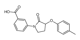 3-[3-(4-methylphenoxy)-2-oxopyrrolidin-1-yl]benzoic acid Structure