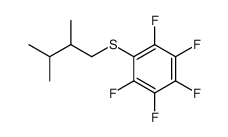 (2,3-dimethylbutyl)(perfluorophenyl)sulfane Structure