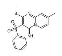 3-benzenesulfonyl-8-methyl-2-methylsulfanyl-pyrido[1,2-a]pyrimidin-4-ylideneamine Structure