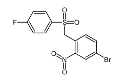4-bromo-1-[(4-fluorophenyl)sulfonylmethyl]-2-nitrobenzene Structure