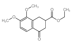 2-Naphthalenecarboxylicacid, 1,2,3,4-tetrahydro-7,8-dimethoxy-4-oxo-, ethyl ester Structure