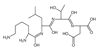 (2S)-2-[[(2S,3R)-2-[[(2S)-2-[[(2S)-2,6-diaminohexanoyl]amino]-4-methylpentanoyl]amino]-3-hydroxybutanoyl]amino]butanedioic acid Structure