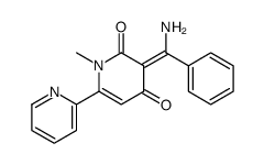 3-[amino(phenyl)methylidene]-1-methyl-6-pyridin-2-ylpyridine-2,4-dione结构式