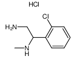 β-methylamino-β-(2-chlorophenyl)-ethylamine, dihydrochloride Structure