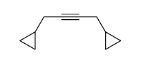 4-cyclopropylbut-2-ynylcyclopropane Structure