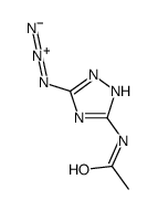 N-(5-azido-1H-1,2,4-triazol-3-yl)acetamide Structure