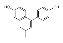 4-[1-(4-hydroxyphenyl)-3-methylbut-1-enyl]phenol结构式