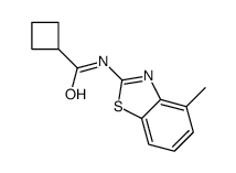 Cyclobutanecarboxamide, N-(4-methyl-2-benzothiazolyl)- (9CI) structure