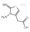 4-Thiazoleacetic acid,3-amino-2,3-dihydro-2-imino-, hydrochloride (1:1)结构式