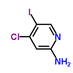 4-氯-5-碘-2-氨基吡啶结构式