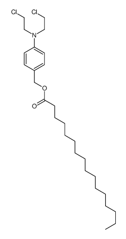 [4-[bis(2-chloroethyl)amino]phenyl]methyl hexadecanoate Structure