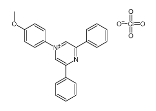 1-(4-methoxyphenyl)-3,5-diphenylpyrazin-1-ium,perchlorate结构式