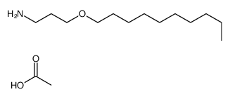 3-(decyloxy)propylammonium acetate结构式