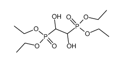 P,P'-(1,2-dihydroxy-ethane-1,2-diyl)-bis-phosphonic acid tetraethyl ester结构式
