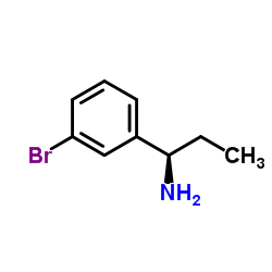 (1R)-1-(3-Bromophenyl)-1-propanamine Structure