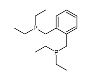 [2-(diethylphosphanylmethyl)phenyl]methyl-diethylphosphane结构式