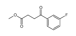 4-(3-fluoro-phenyl)-4-oxo-butyric acid methyl ester结构式