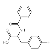 2-benzamido-3-(4-fluorophenyl)propanoic acid结构式