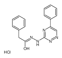 [(2-phenylacetyl)amino]-(5-phenyl-1,2,4-triazin-3-yl)azanium,chloride结构式