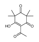 4-acetyl-5-hydroxy-2,2,6,6-tetramethylcyclohex-4-ene-1,3-dione Structure