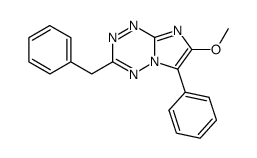 3-benzyl-7-methoxy-6-phenyl-imidazo[1,2-b][1,2,4,5]tetrazine结构式