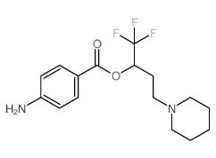 [1,1,1-trifluoro-4-(1-piperidyl)butan-2-yl] 4-aminobenzoate structure