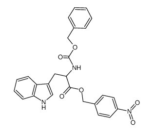 4-nitrobenzyl ((benzyloxy)carbonyl)tryptophanate结构式