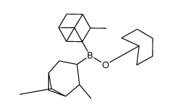 cyclohexyloxy-bis(4,6,6-trimethyl-3-bicyclo[3.1.1]heptanyl)borane Structure