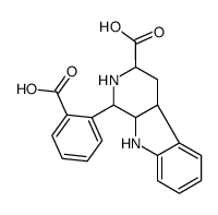 1-(2-carboxyphenyl)-2,3,4,4a,9,9a-hexahydro-1H-pyrido[3,4-b]indole-3-carboxylic acid Structure