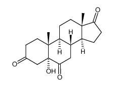 5α-hydroxyandrostane-3,6,17-trione结构式