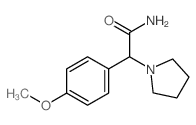 1-Pyrrolidineacetamide,a-(4-methoxyphenyl)- Structure