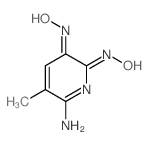 3(6H)-Pyridinone,2-(hydroxyamino)-6-imino-5-methyl-, oxime structure