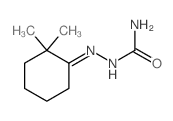 Hydrazinecarboxamide,2-(2,2-dimethylcyclohexylidene)- Structure