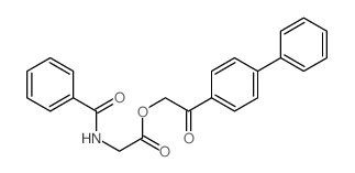 [2-oxo-2-(4-phenylphenyl)ethyl] 2-benzamidoacetate Structure