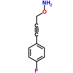 Hydroxylamine, O-[3-(4-fluorophenyl)-2-propynyl]- (9CI) Structure