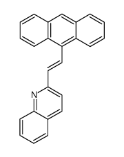 2-(2-anthracen-9-yl-vinyl)-quinoline结构式