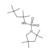 N-(1,1,3,3-Tetramethylbutyl)-N-(2,2,4,4-tetramethyltetramethylene)sulfamide Structure