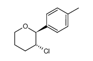 trans-3-chloro-2-p-tolyltetrahydropyran Structure
