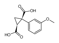 (1R,2S)-1-(3-methoxyphenyl)cyclopropane-1,2-dicarboxylic acid Structure