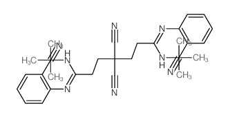 4,4-dicyano-N1,N7-bis(2-cyanophenyl)-N1,N7-ditert-butyl-heptanediimidamide结构式